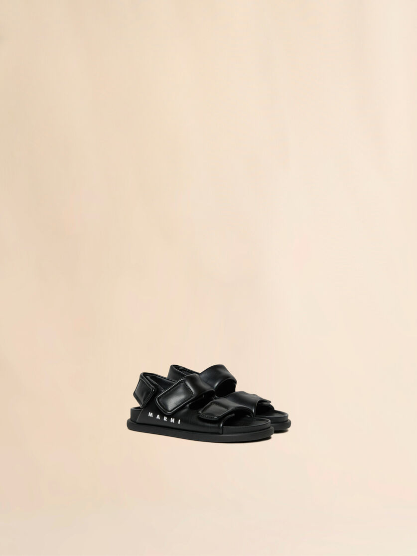 Fussbett aus beschichtetem schwarzen Stoff - Sneakers - Image 2