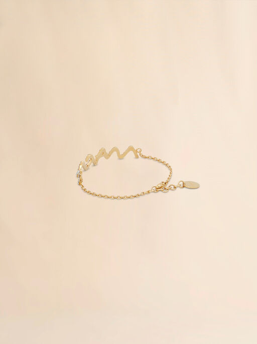 Chain bracelet with Marni Symbol and rhinestone pavé - Bracelets