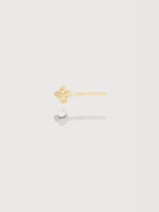 Set aus 2 Haarspangen mit emaillierten Blumen - Weitere Accessoires