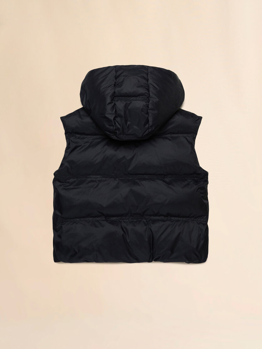Black nylon vest with Marni print - Jackets - Image 2