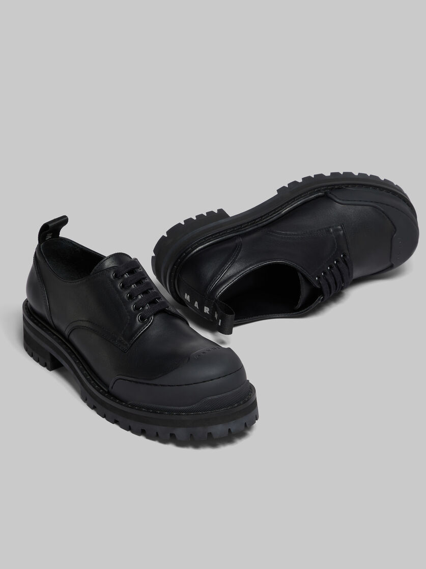 Black leather Dada Army derby shoe - Lace-ups - Image 4