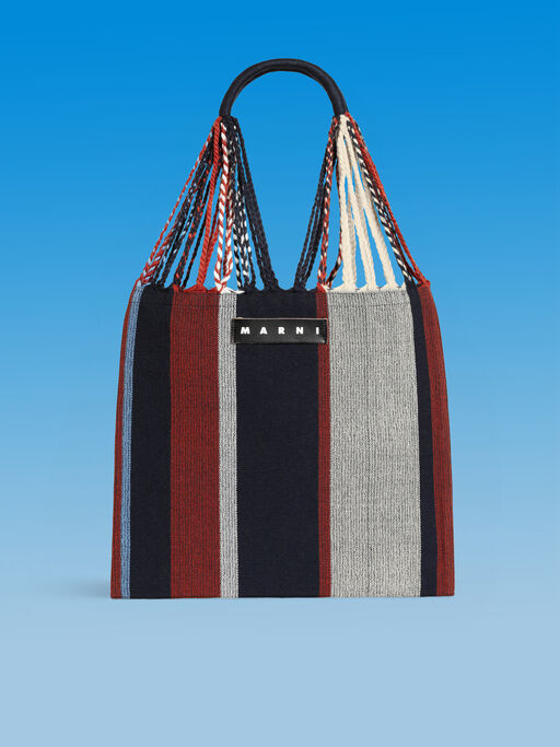 ブルー（ネイビーブラウン） MARNI MARKET HAMMOCK BAG - ハンドバッグ
