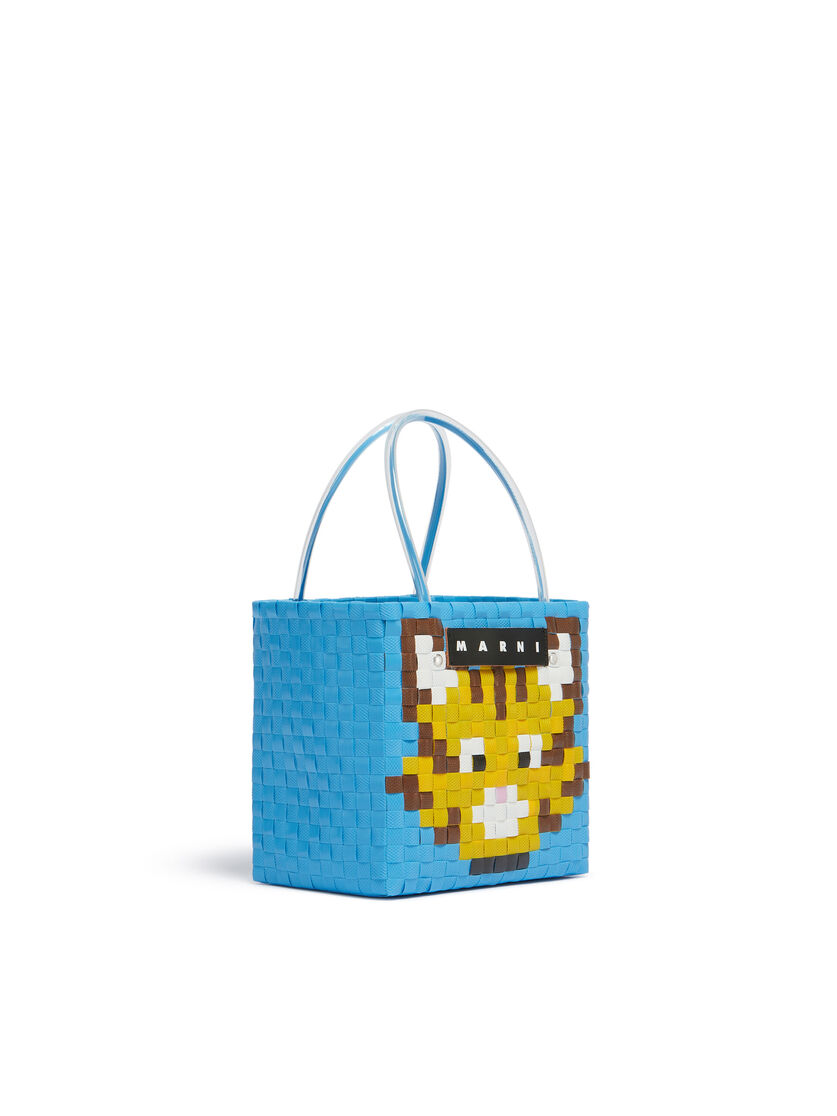 MARNI MARKET ANIMAL KORBTASCHE in Hellblau - Shopper - Image 2