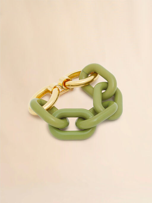 Green resin chain bracelet - Bracelets