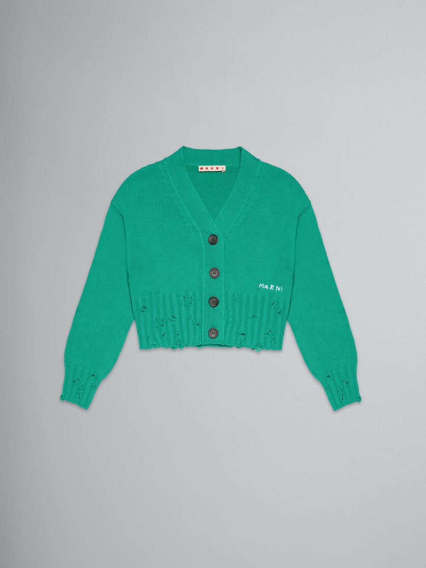 グリーン コットン製カーディガン | Marni
