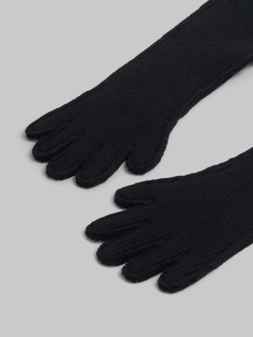 ブラック ウール製 オーバーサイズグローブ | Marni