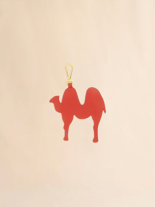 Ciondolo "animal alphabet" in pelle rosa - Portachiavi