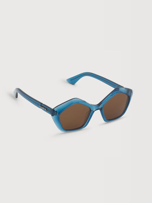 Translucent light blue Eluvi sunglasses - Optical