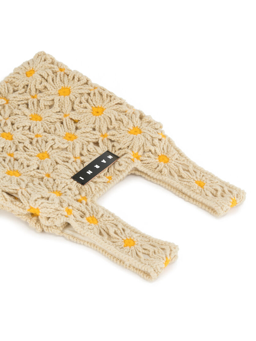 ベージュ イエロー クロシェ製 MARNI MARKET FISH クロシェバッグ | Marni