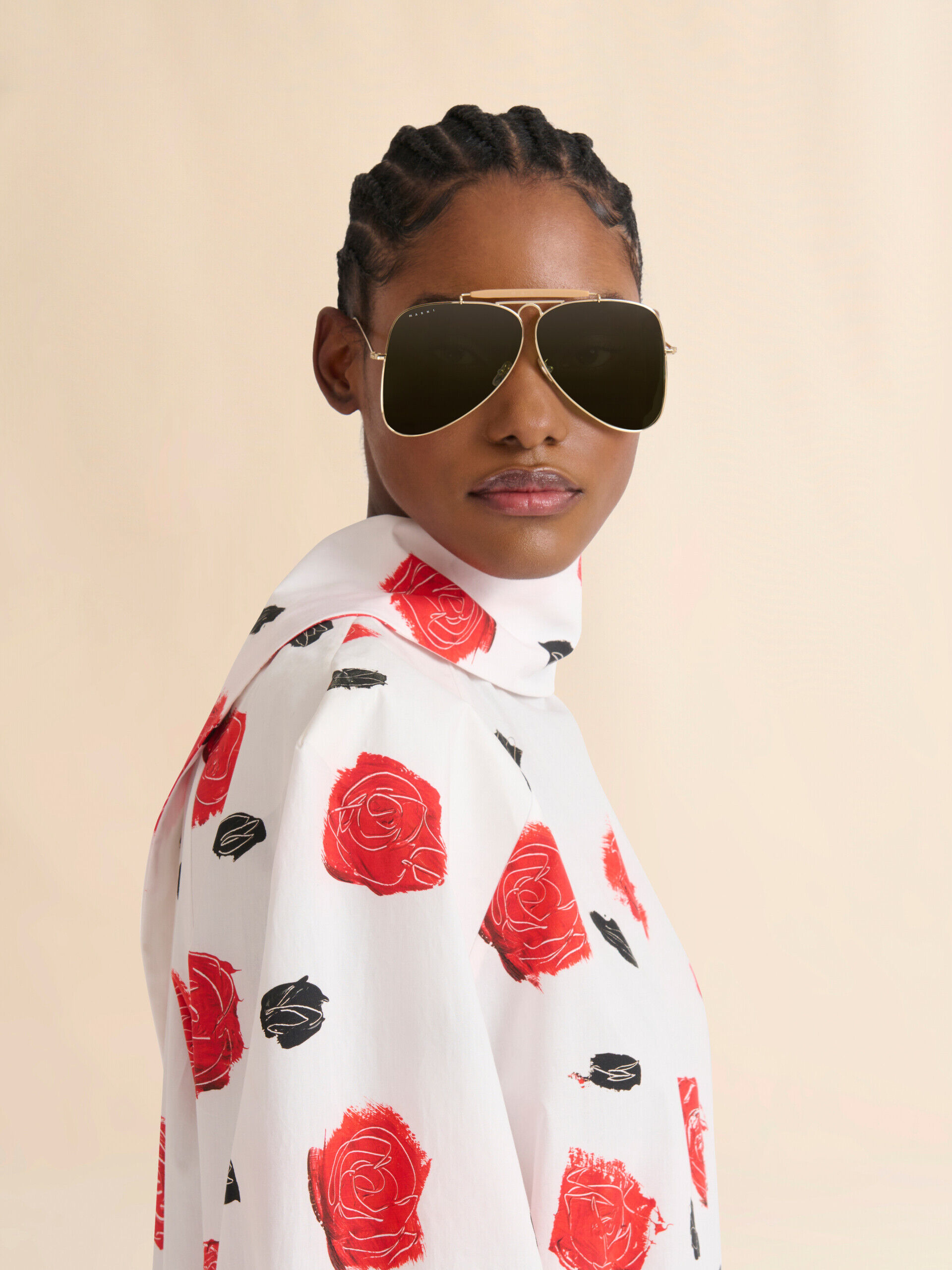 Gold Zalruha sunglasses | Marni