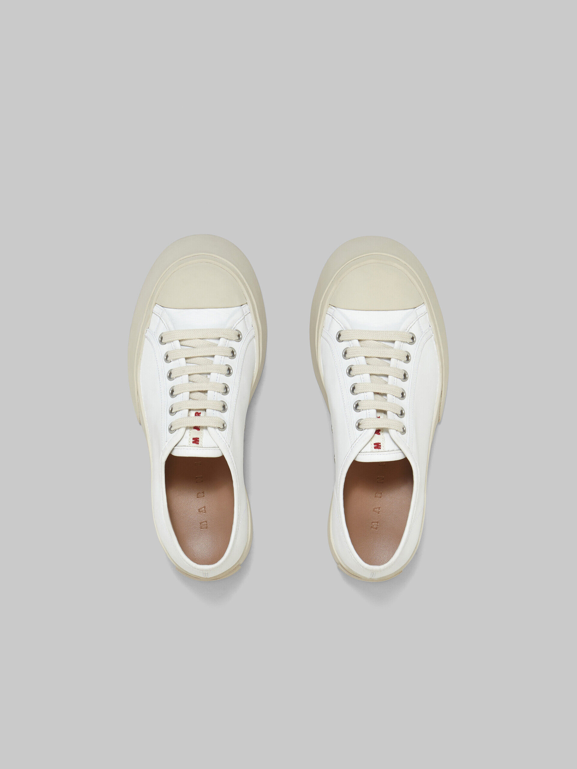 White nappa leather Pablo lace-up sneaker | Marni