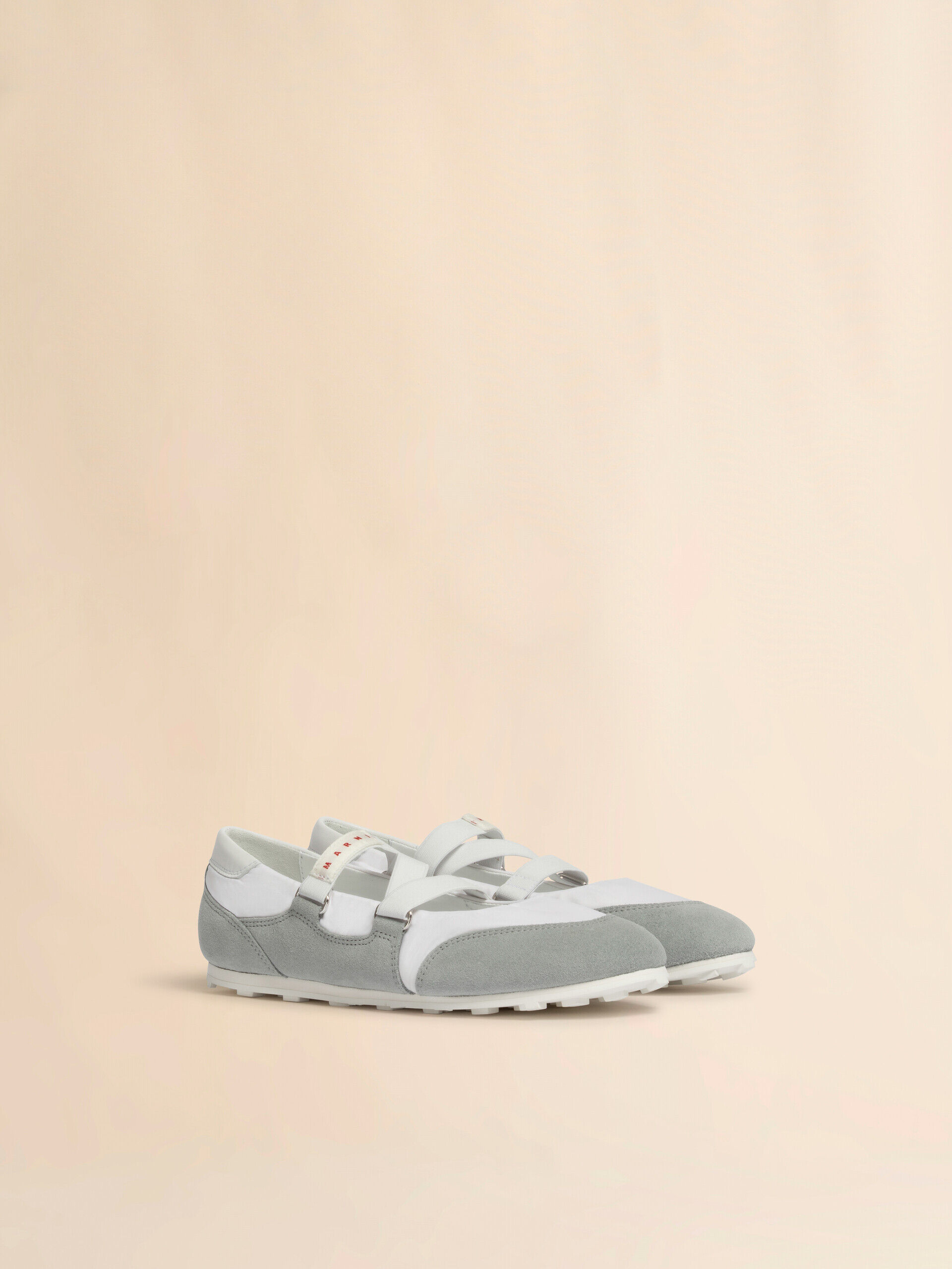 Soccer Retro grey ballerina trainers | Marni