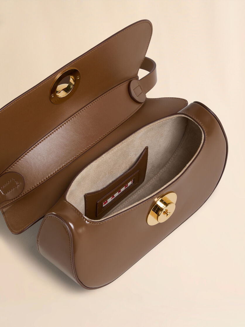 Brown leather Butterfly medium hobo bag - Shoulder Bags - Image 3