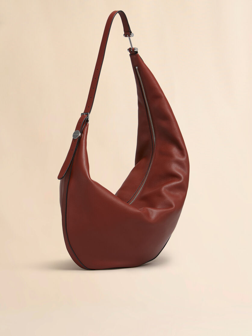 Black leather Dot medium hobo bag - Shoulder Bags - Image 6