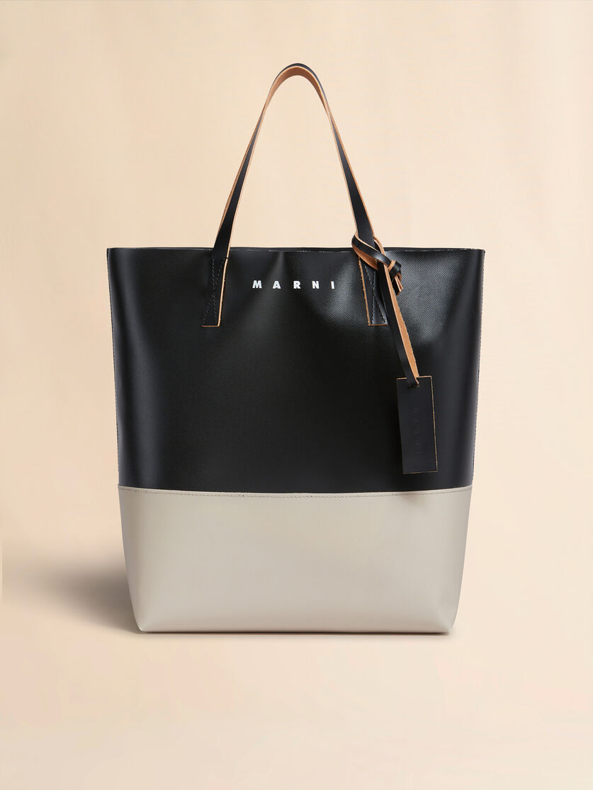ブルー＆ブラック Tribecaショッピングバッグ - ショッピングバッグ - Image 1