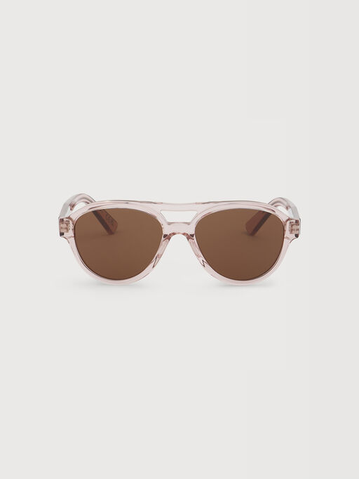 Translucent pink Zeanou sunglasses - Optical