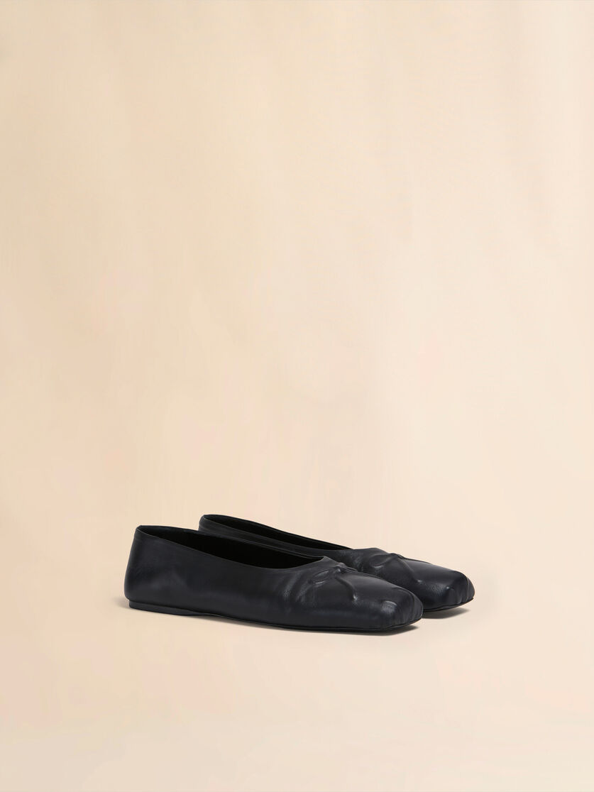 Black nappa leather Little Bow ballet flat - Ballet Shoes - Image 2