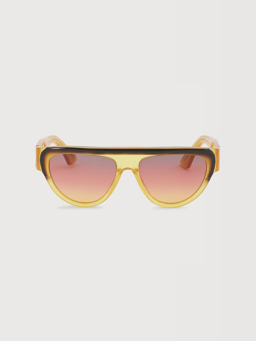 Translucent yellow Zimura sunglasses - Optical