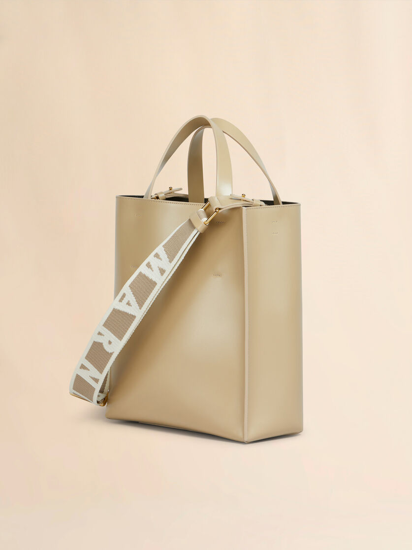 Museo small bag in light pink leather - Shopping Bags - Image 2