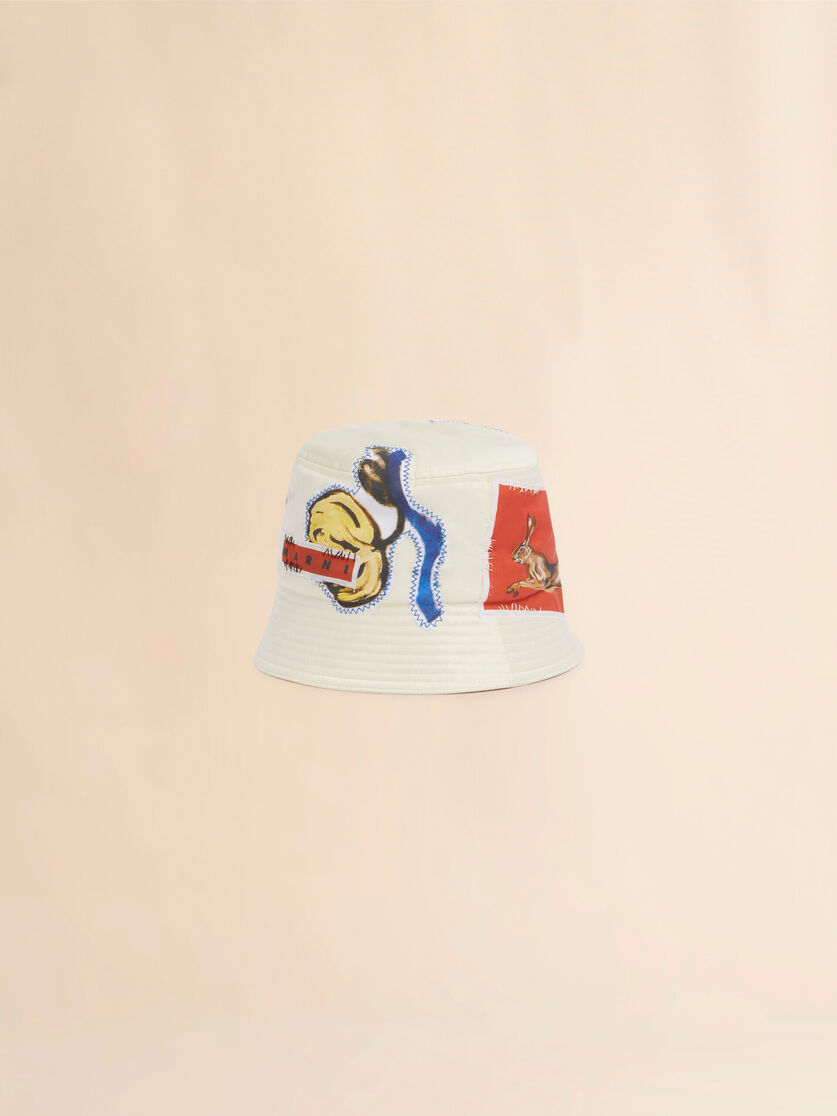Cream taffeta bucket hat - Hats - Image 3