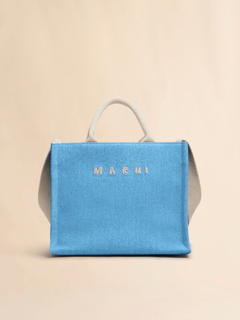 Denim tote small bag - Shopping Bags - Image 1