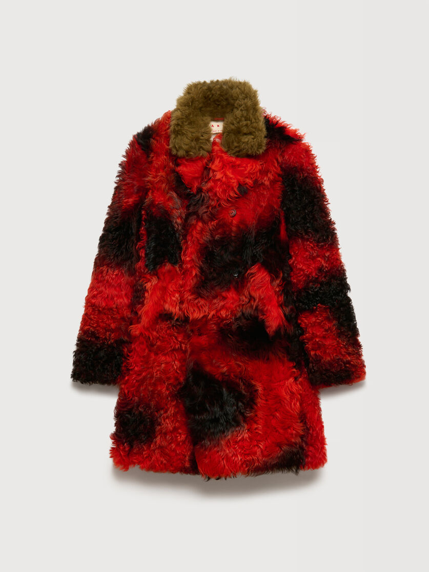 Red fur coat with spots, Image 1