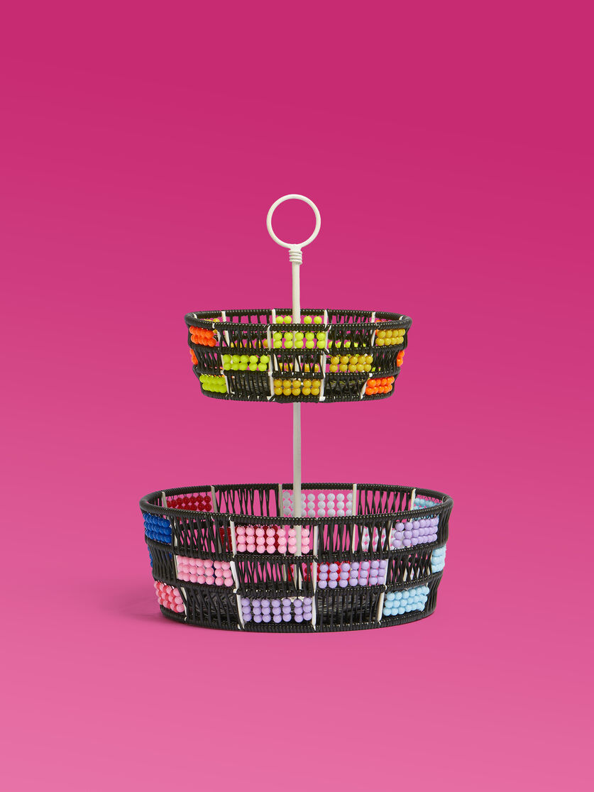 ブラック Marni Market ビーズ 2層 フルーツバスケット, Image 1