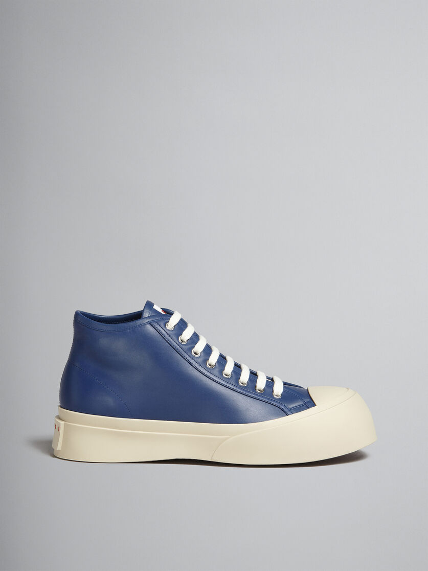 Blue nappa leather Pablo high-top sneaker - Sneakers - Image 1