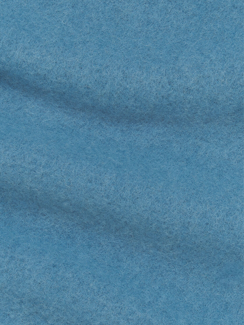 Bright blue alpaca scarf, Image 2