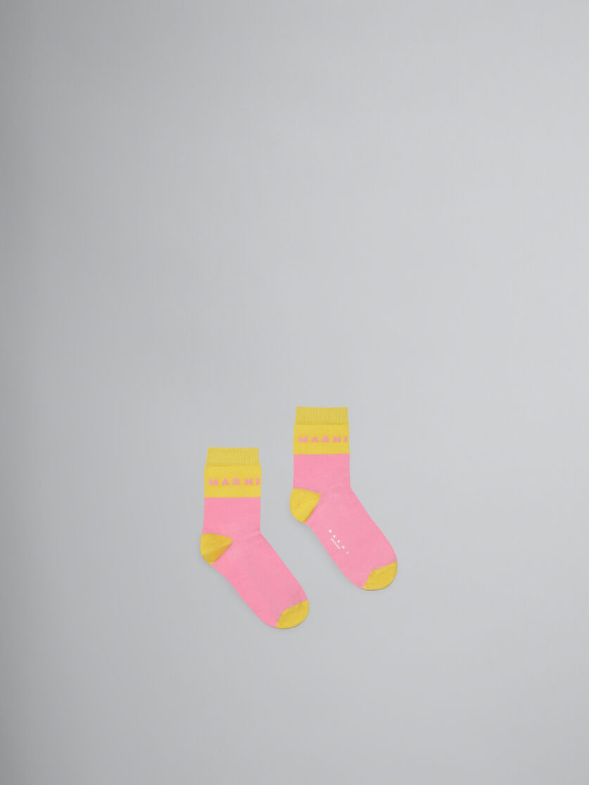 Calcetines con motivo color block y logotipo - Calcetines - Image 1