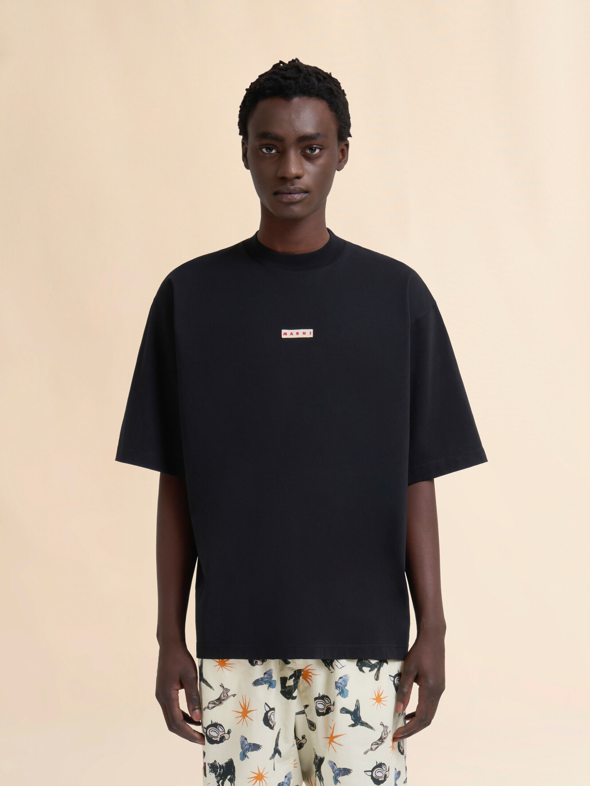 MARNI マルニ メンディングロゴ付きオーガニックコットンTシャツ Men's Shirts, Tops and T-Shirts | Official Online Store | Marni
