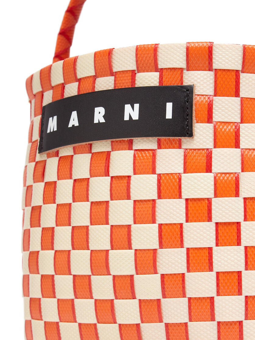 オレンジ ウォーブン素材製 MARNI MARKET POD BASKETバッグ - ショッピングバッグ - Image 4