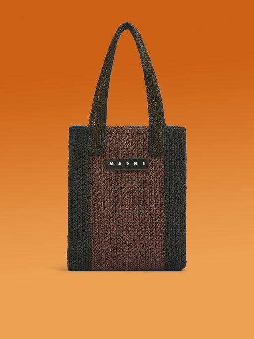 レーズン MARNI MARKET フィケクロシェバッグ - ショッピングバッグ