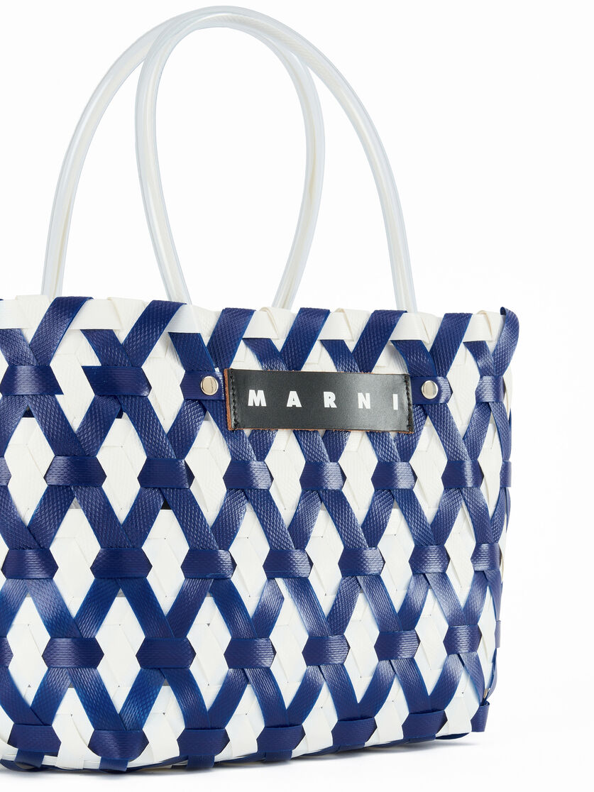 Light blue diamond MARNI MARKET tote bag - Shopping Bags - Image 4