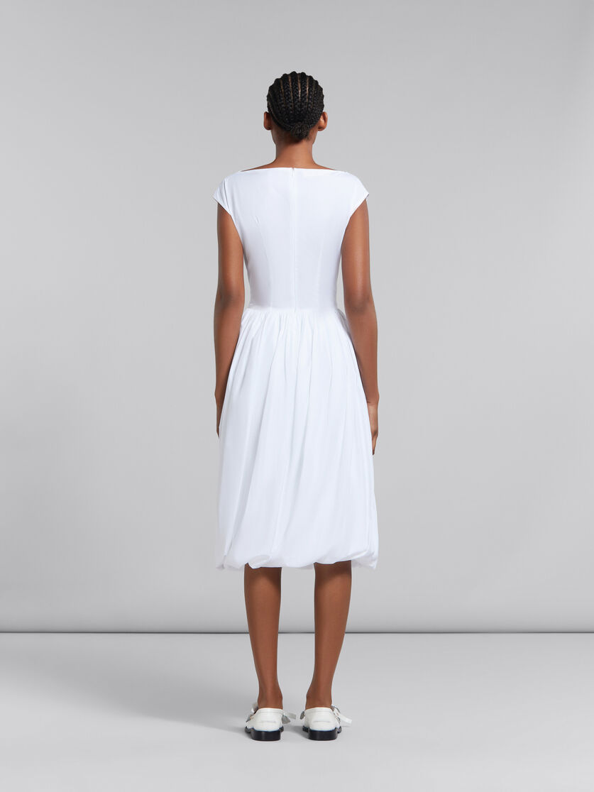White bio poplin balloon dress - Dresses - Image 3