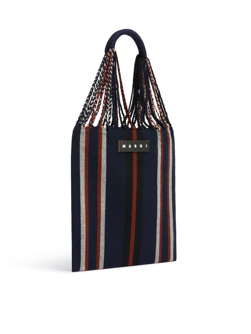 MARNI MARKET ポリエステル ショッピングバッグ ハンモック風ハンドル付き グレー/ターコイズ/レッド - ハンドバッグ - Image 2
