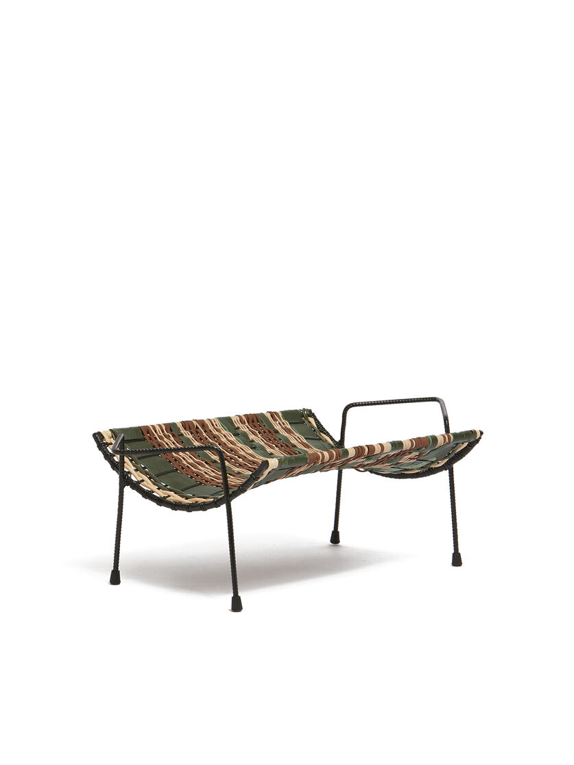 Deep green Marni Market woven filing tray | Marni