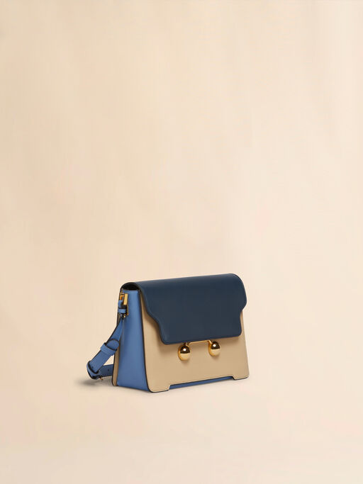 Blue, beige e light blue leather Trunkaroo medium shoulder Bag - Shoulder Bags