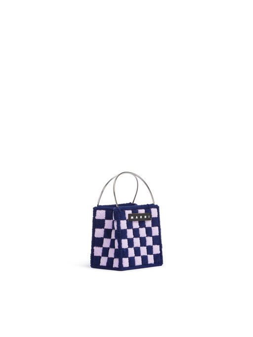 パープル ライラック MARNI MARKET チェッカーボード Otherバッグ - ショッピングバッグ
