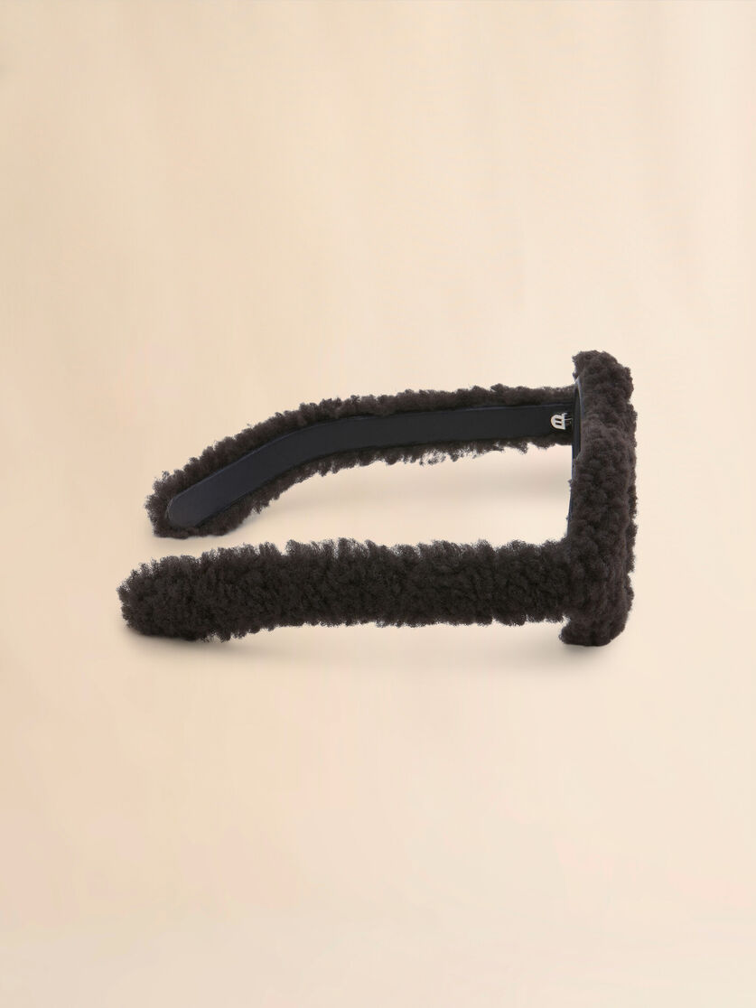 Furry beige Jantu sunglasses - Optical - Image 4