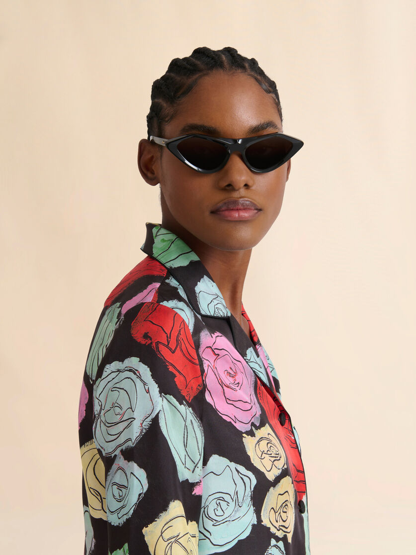 Black acetate Tikbarri sunglasses - Optical - Image 2