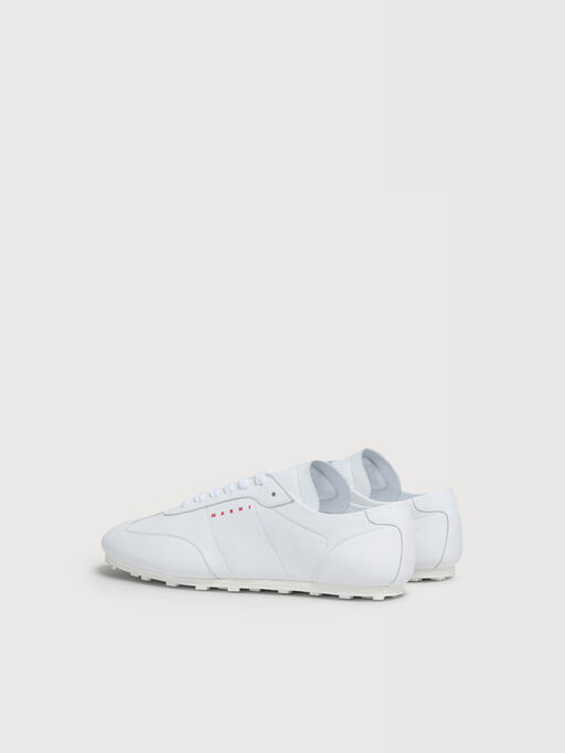 Wei&szlig;e Softy Soccer-Sneakers aus Nappaleder - Sneakers