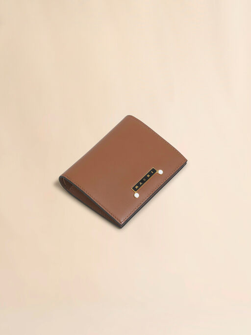 Brown leather Envelope bifold wallet - Wallets