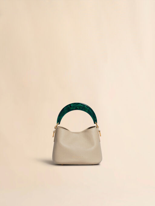 Venice Mini Bucket Bag in light brown leather - Shoulder Bag