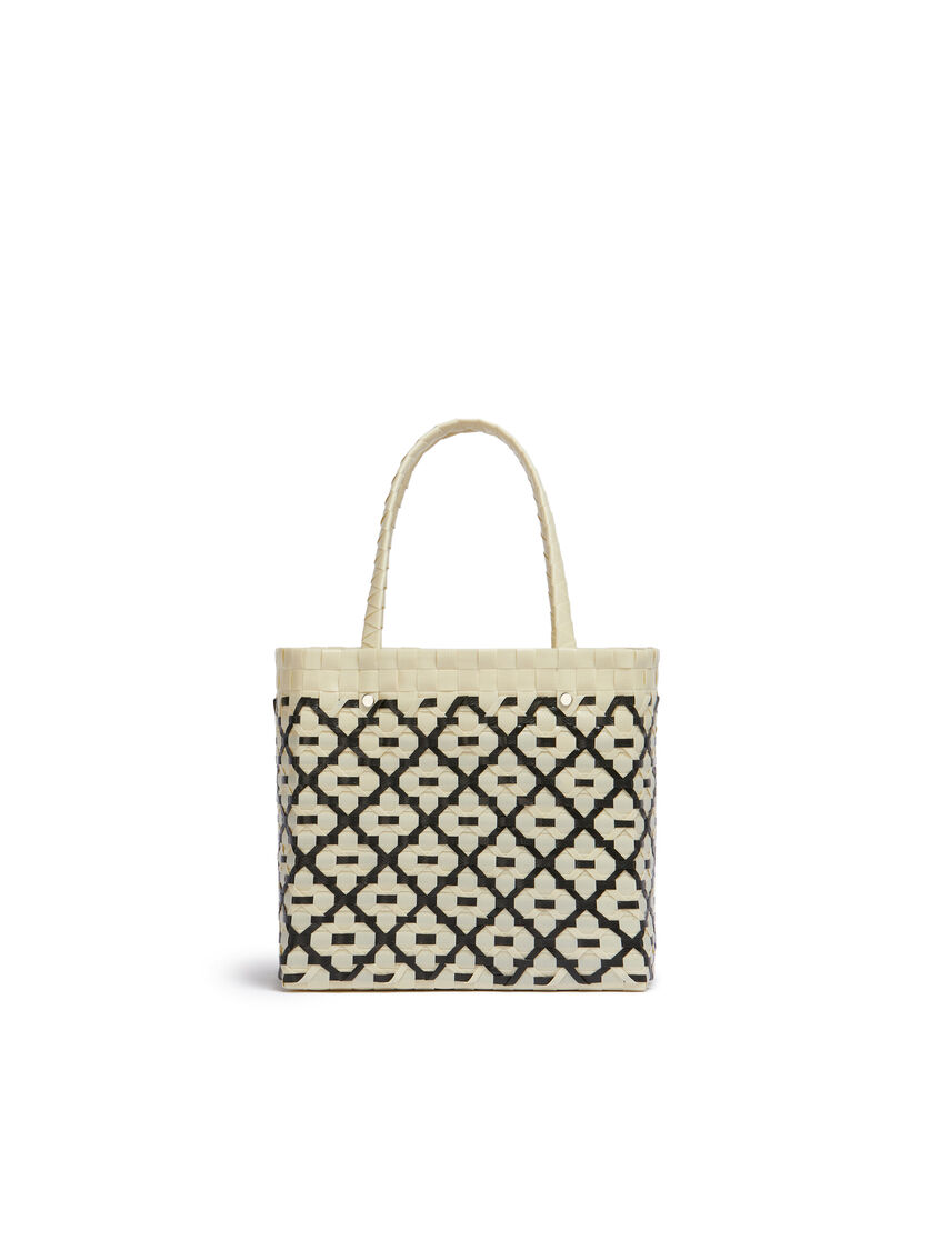 Blue And Red Marni Market Criss-Cross Mini Basket Bag - Shopping Bags - Image 3
