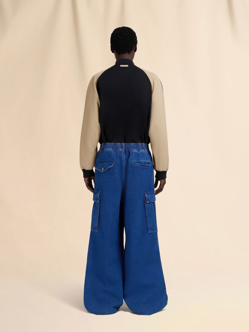 Blue denim cargo pants with Trunkaroo logo - Pants - Image 3