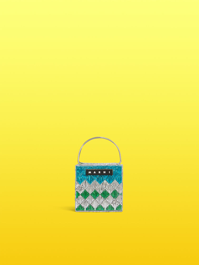メタリック ブルー ロンバス MARNI MARKET ミニバッグ - ショッピングバッグ - Image 1