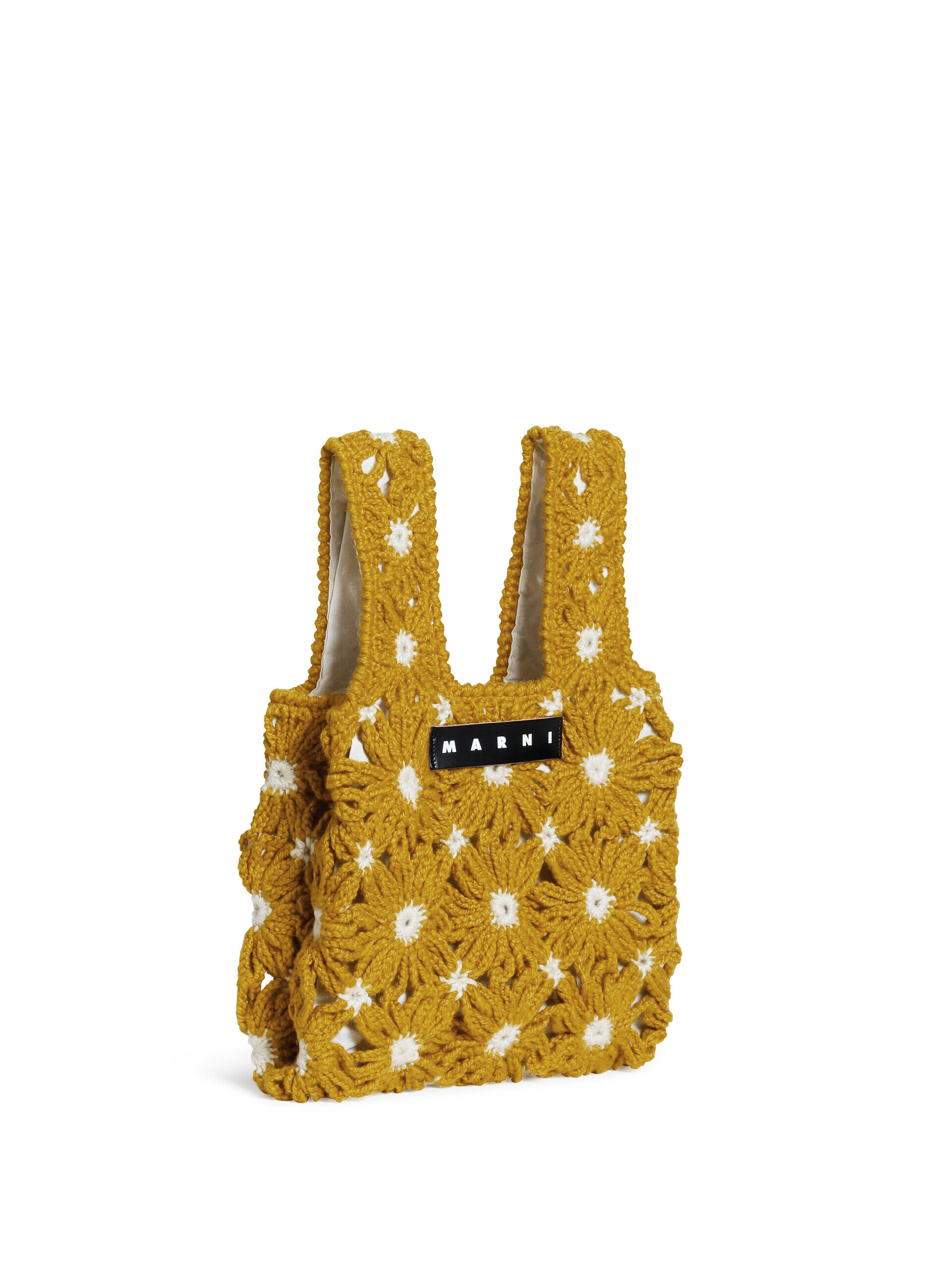 MARNI MARKET FISH Crochet バッグ　イエロー　クロシェ マスタードMARNI MARKET MINI FISH BAG | Marni