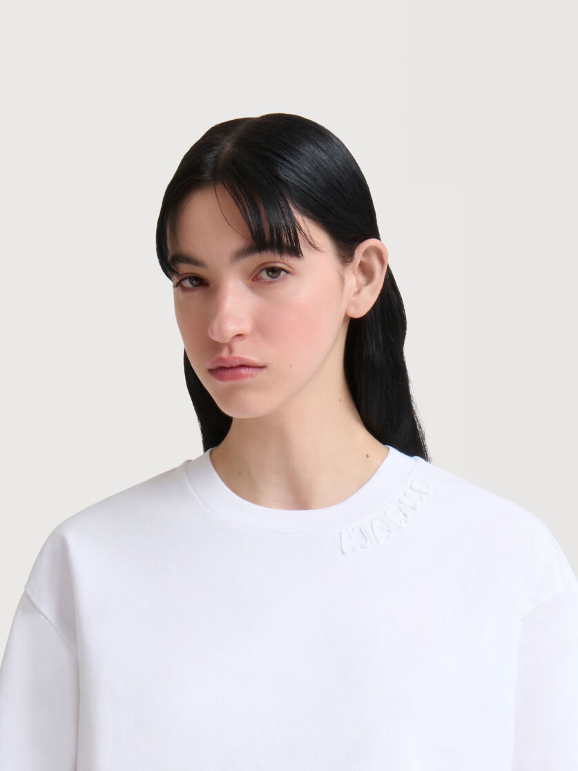 ホワイト ジャージー パッチロゴ Tシャツ, Image 5