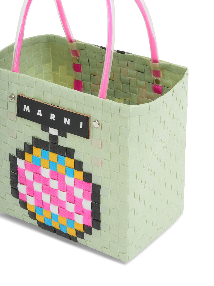 ペールグリーン MARNI MARKET デコレーション バスケットバッグ - ショッピングバッグ - Image 4